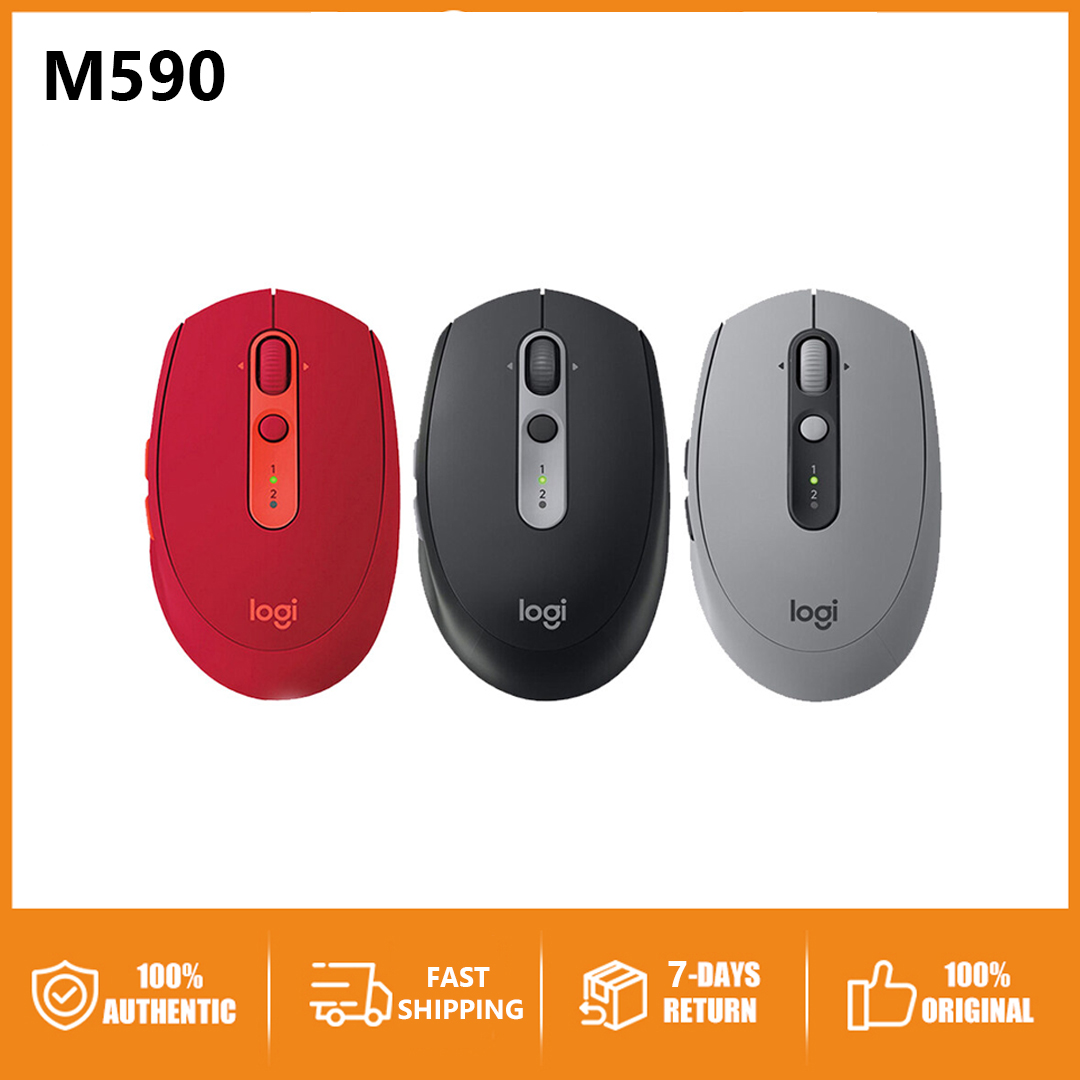 Chuột im lặng đa thiết bị logitech m590 chính hãng chuột không dây dành cho doanh nhân