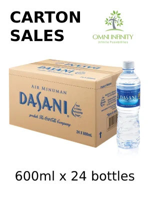 Dasani Drinking Water 600ml (24 bottles per carton)