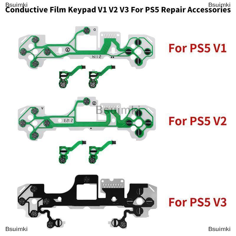 [COD] Bsuimki V1 V2 dẫn điện phim thay thế nút Ribbon bảng mạch cho ps5 điều khiển LR abxy D Pad