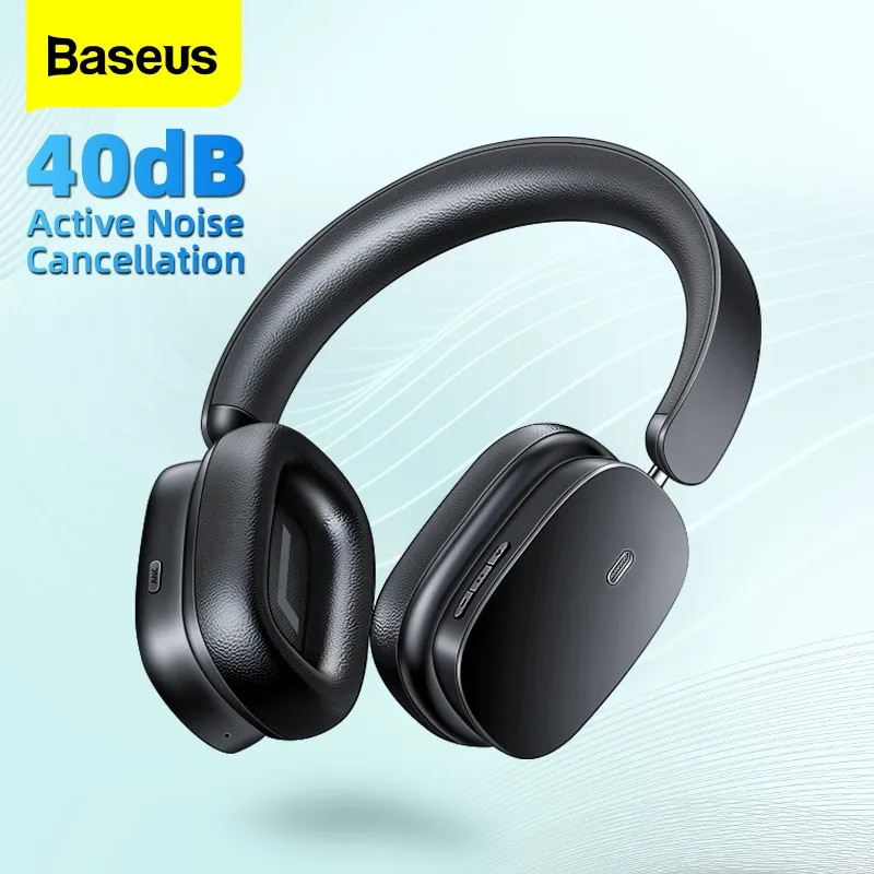 Baseus H1 Wireless Headphone 40dB ANC Active Noise Cancelling Bluetooth