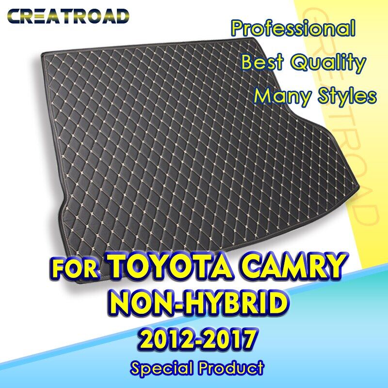 Car Trunk Mat For Toyota Camry Non-hybrid 2012 2013 2014 2015 2016 2017 Custom Car Accessories Auto Interior Decoration