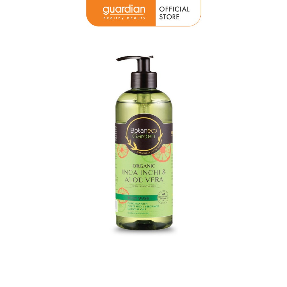Sữa Tắm Garden Inca Inchi Chiết Xuất Lô Hội, Tinh Dầu Nho Và Cam Bergamot Botaneco 500Ml