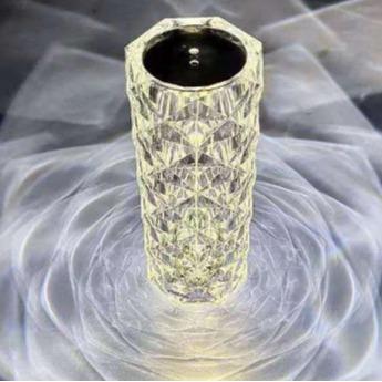 16 Color RGB Rotating Water Ripple Lamp Mood Projector Night Light with Remote Dynamic Crystal Wave Table Lamp for Bedroom Decor Romantic Atmosphere LED Light