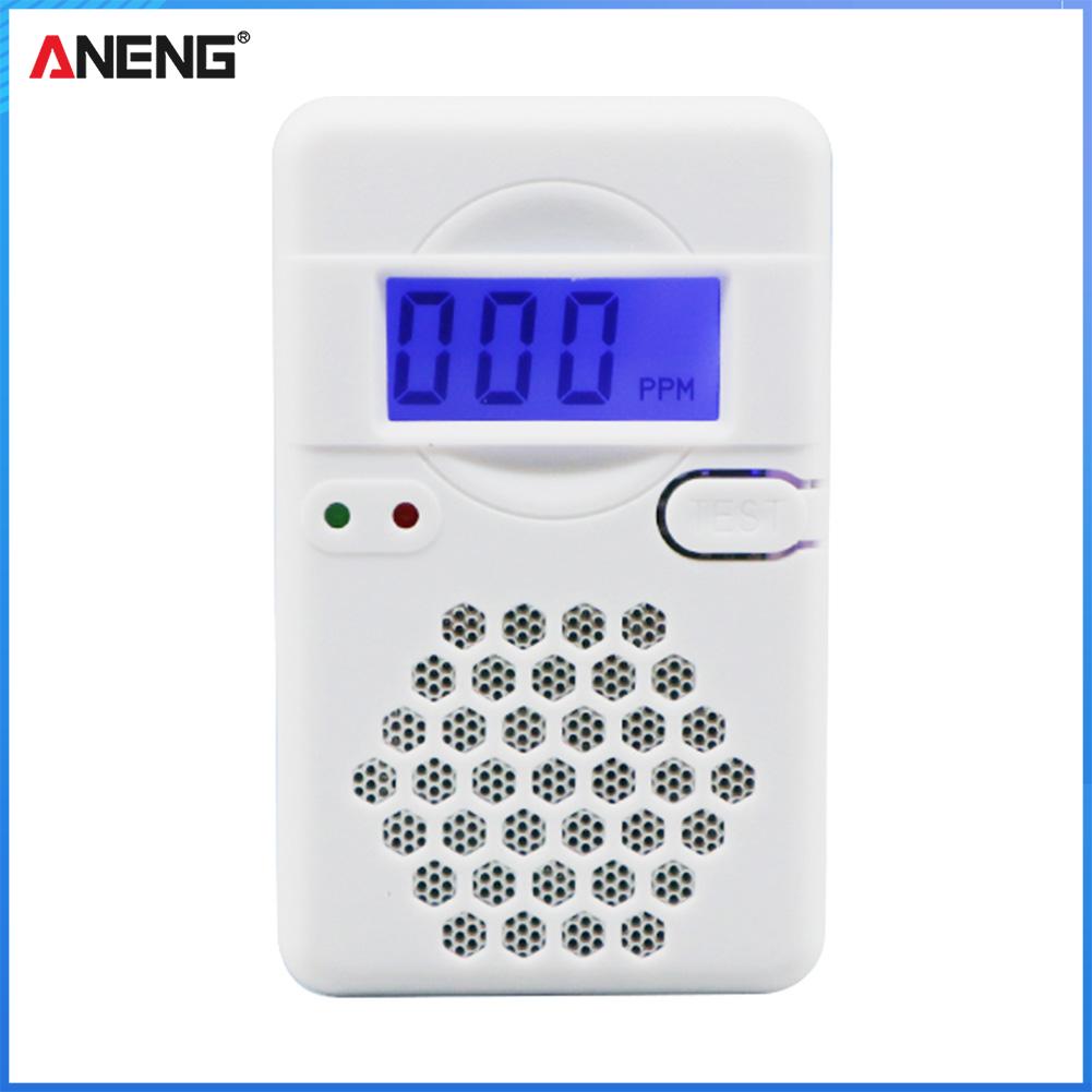 ANENG Carbon Monoxide Alarm Detector Sound Light Warning Low Battery