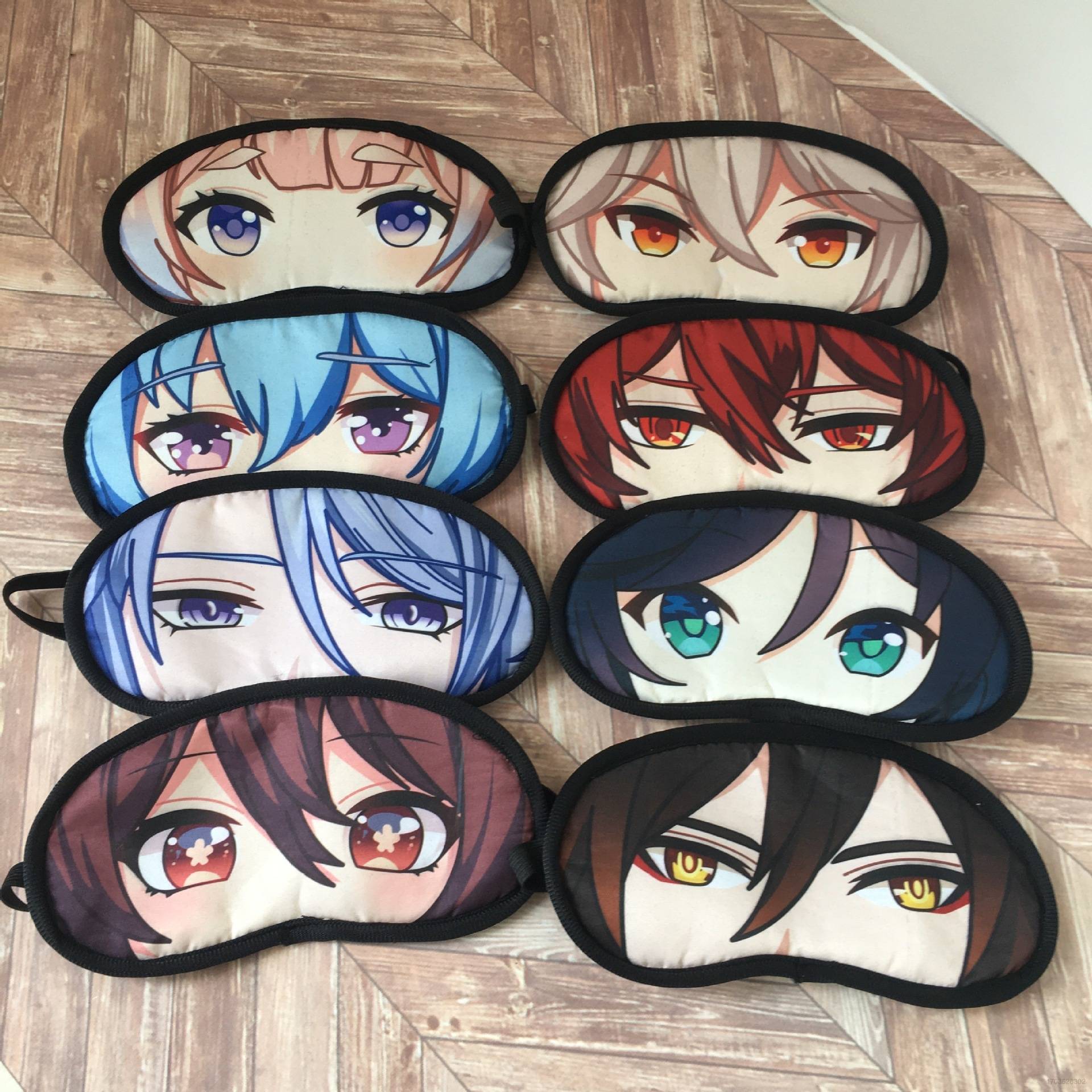 lz- Genshin Impact Sleeping Eye Mask Beelzebul Ayaka Yae Miko Paimon Blindfolds Shading Breathable Nap Essentials