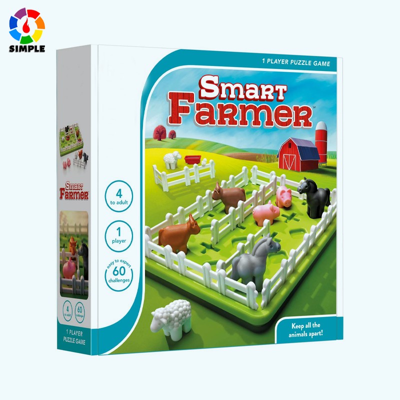 SmartGames Smart Farmer Bộ đồ chơi giải đố chủ đề nông trại cho bé