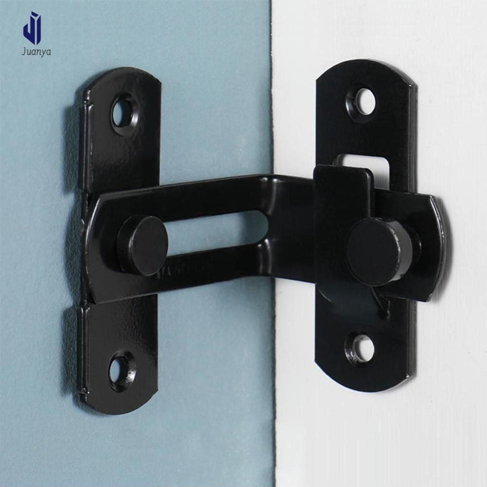Juanya Khoan/Không Có Khoan chốt cửa Đa-Mục Đích Riêng Tư cửa trượt Tủ Tủ giữ hồ sơ khóa đồ nội thất Bolt 90 Độ Dễ dàng lắp đặt khóa an toàn cho trẻ chốt cổng