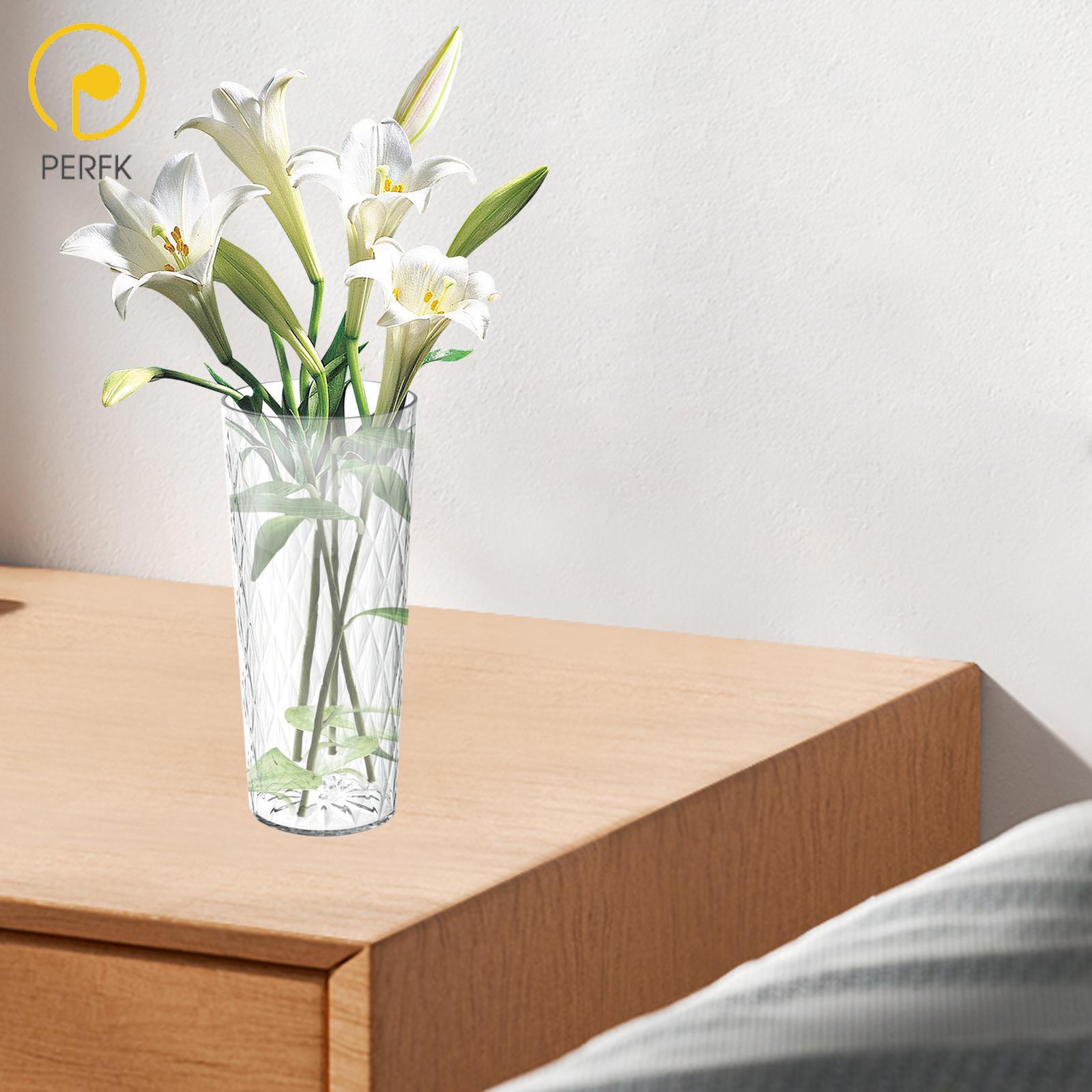 Perfk Decorative Vase Flowerpot Photo Prop Modern Bottle Decoration Elegant Flower Pot for Wedding Artificial Flowers Living Room ราคา 158 บาท*ส่งฟรี