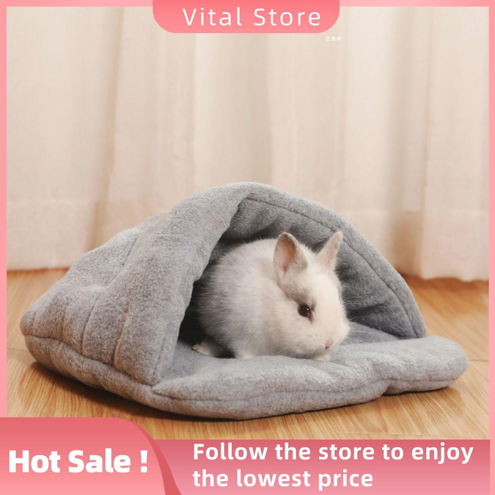 VITAL STORE Lông cừu Giường thú cưng Thoáng khí Thấm hút mồ hôi Nhà ấm Phụ kiện thú cưng Thiết kế ấm áp Túi ngủ Thú cưng nhỏ