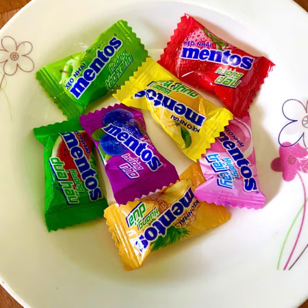 Kẹo Mentos Hương Trái Cây 500G hàng chính hãng công ty - Bánh kẹo đồ ăn vặt