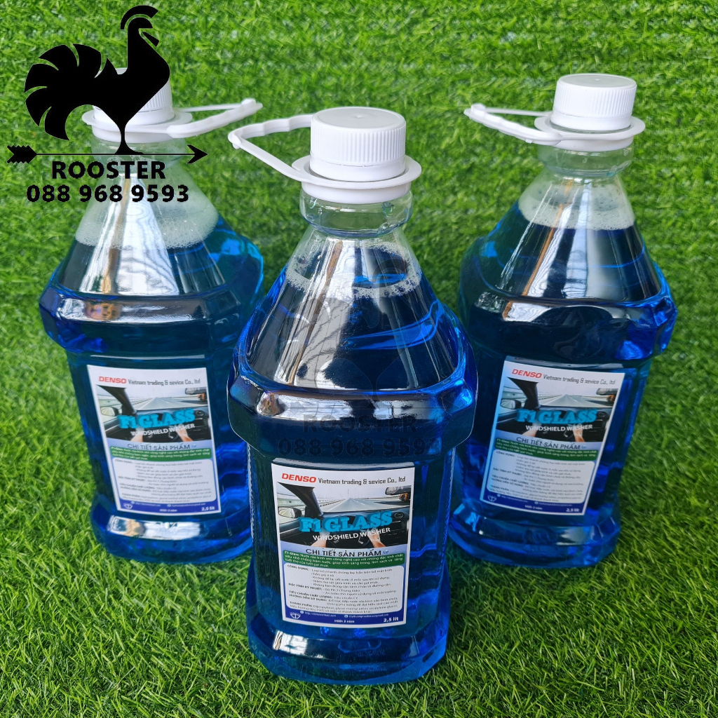 Nước rửa kính ô tô, can 2,5L, Nước rửa kính xe hơi
