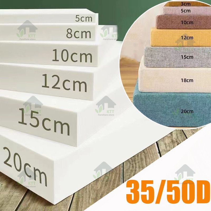 Customizable 50D/35D/60D high-density sponge Foam sofa cushion mat cloth Thickened window Cushion Mahogany Ultra-hard mattress Tatami cushion Sponge linen foam Woodwheelchair pad Sota