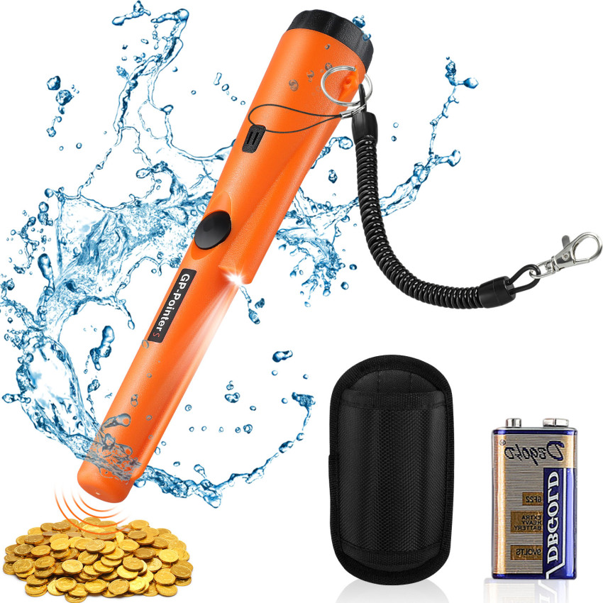 《Lifetime Warranty》 Domestic Delivery Service Gp Poianter Handheld Metal Detector with High Sensitivity Gold Detector Treasure Hunter Pointer Built-In Battery Led Light Waterproof 60 ° All-Round Detection ราคา 218 บาท*ส่งฟรี