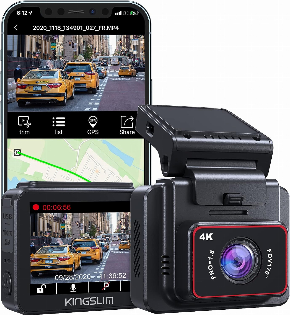 Kingslim D2 Pro Dash Cam