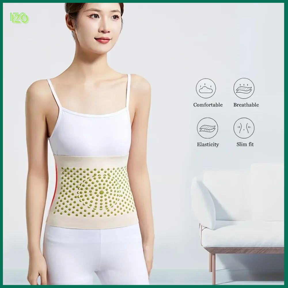 IZO Liệu pháp mugwort Thắt lưng ấm Lưng dưới Tự sưởi ấm Thắt lưng lưng Độ đàn hồi cao Thắt lưng