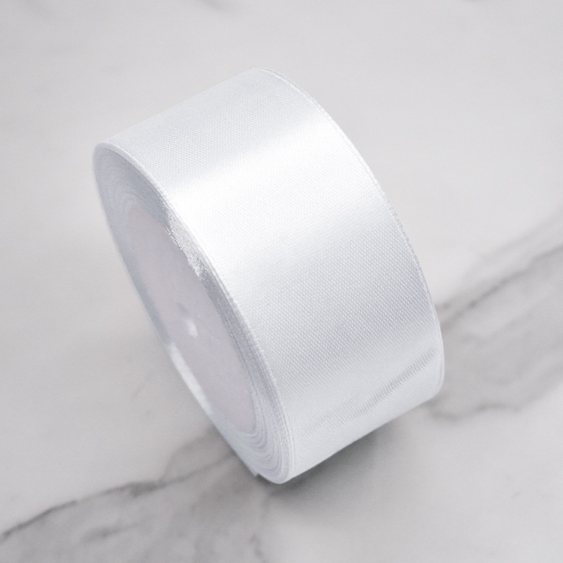 Cuộn 22 mét - Ruy băng lụa trơn bản 4cm dùng gói quà thắt nơ trang trí sản phẩm DIY