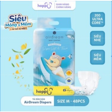 1 Thùng 4 Bịch Bỉm Singapore Cao Cấp Hoppi Airdream Siêu Mềm Mỏng 2mm - MC792 - 6
