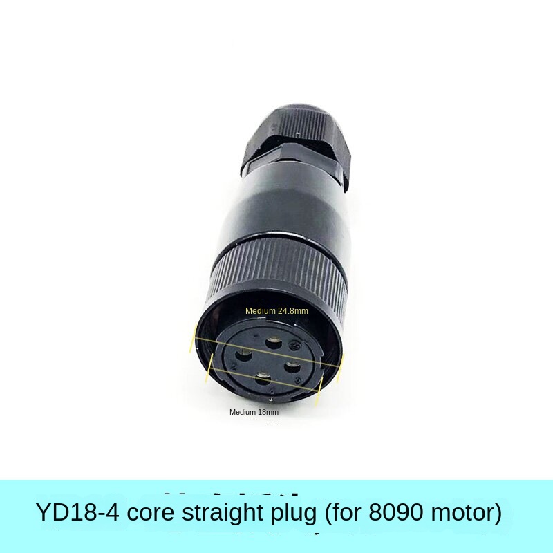 YD28/Y18/Y32 | Đầu Nối-Đầu Cắm Thẳng Lõi YD18-4 | Tùy chọn: 4 Lõi, 7 Lõi, 15 Lõi, 19 Lõi | Ổ Cắm Vuông + Đầu Cắm Thẳng/Vuông Góc
