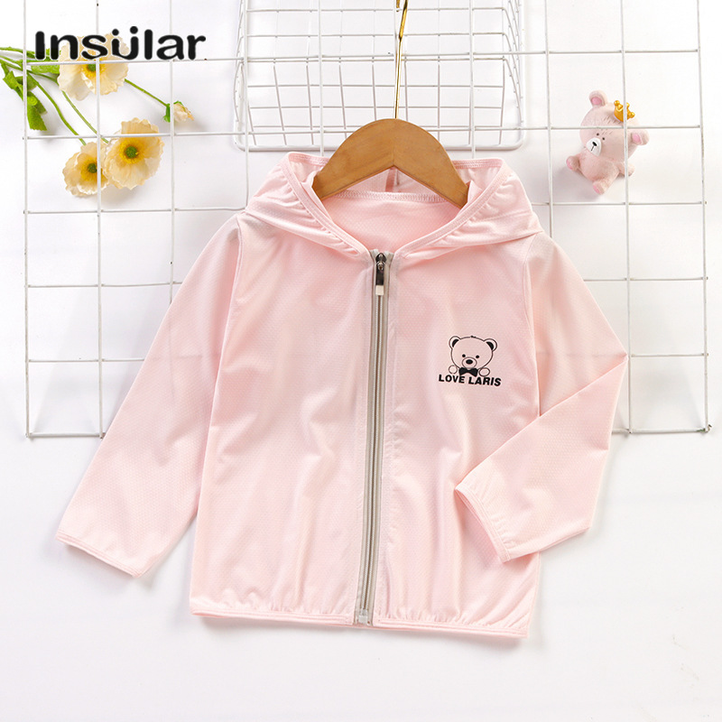 HOBIBEAR Summer thin children's cartoon jacket Children's sun protection clothing Cartoon print girls' clothes Boys' ice silk jacket Soft fabric Comfortable and breathable ราคา 133 บาท*ส่งฟรี