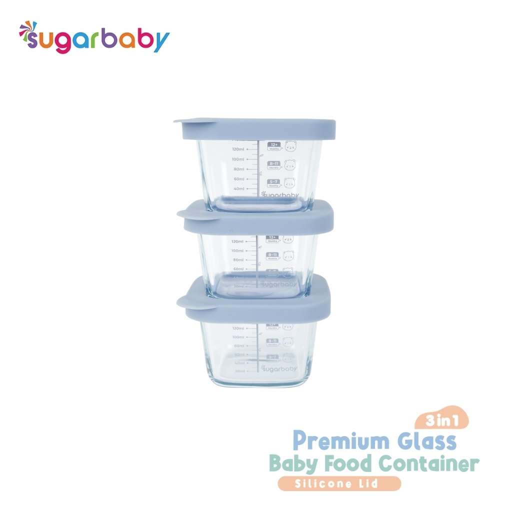 SUGARBABY PREMIUM GLASS BABY FOOD CONTAINER