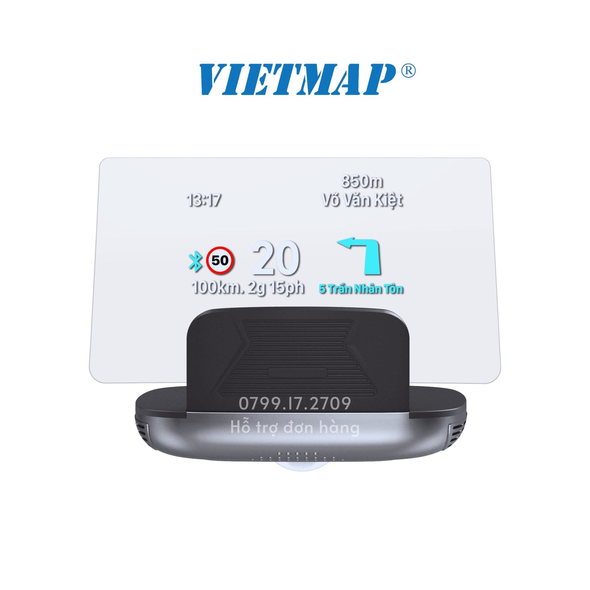 Màn hình HUD  H1N - Cảnh báo tốc độ - Dẫn đường - Hiển thị cuộc gọi