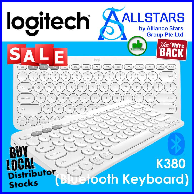 ALLSTARS : We are Back / Keyboard Promo) LOGITECH K380 Multi-device Bluetooth Keyboard (Black : 920-007596 / Blue : 920-007597 / Rose : 920-009579 / White : 920-009580) (Local Warranty 1year with Local Distributor BanLeong) Singapore