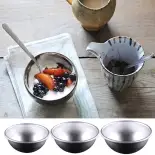 50 miếng bán cầu khay làm bánh Đặt khuôn làm đồ nướng nhôm cho món tráng miệng chuyên nghiệp trình bày bánh pudding kim loại bakewares