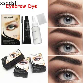 XSDDSF Lâu dài Lông mi Râu với bàn chải Màu đen màu nâu Pomade Mỹ phẩm Tông màu Thuốc nhuộm lông mày Mascara chân mày Bộ dụng cụ
