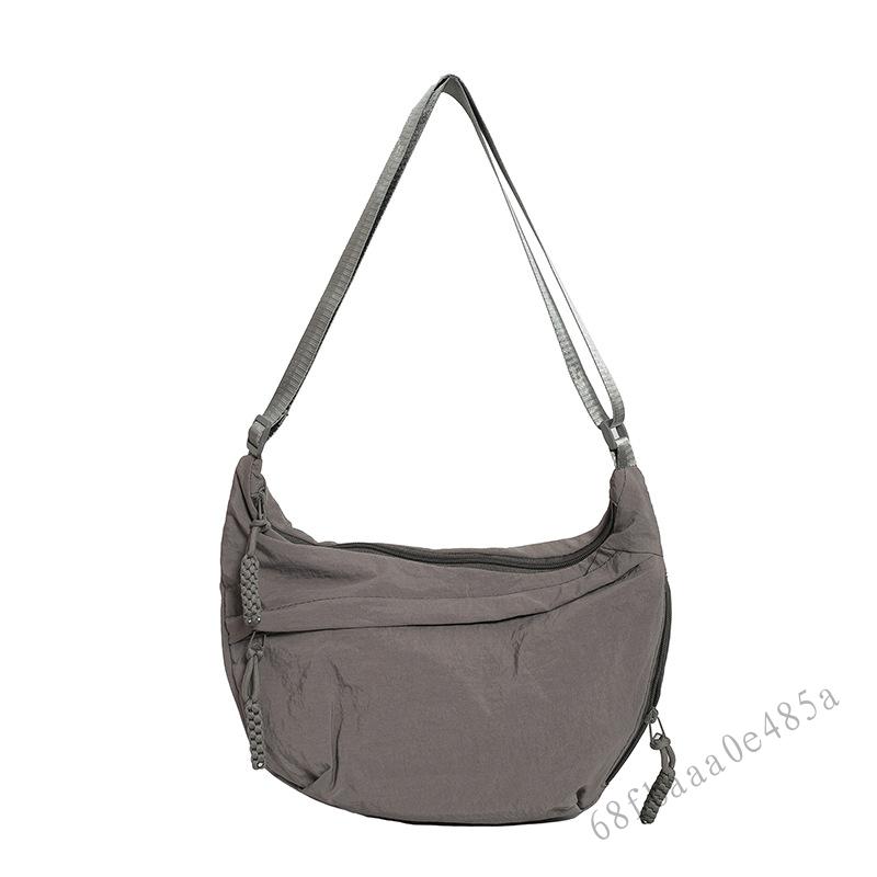 Túi đeo vai nylon màu trơn hợp thời trang - Túi đeo chéo đa năng dành cho nữ - 9