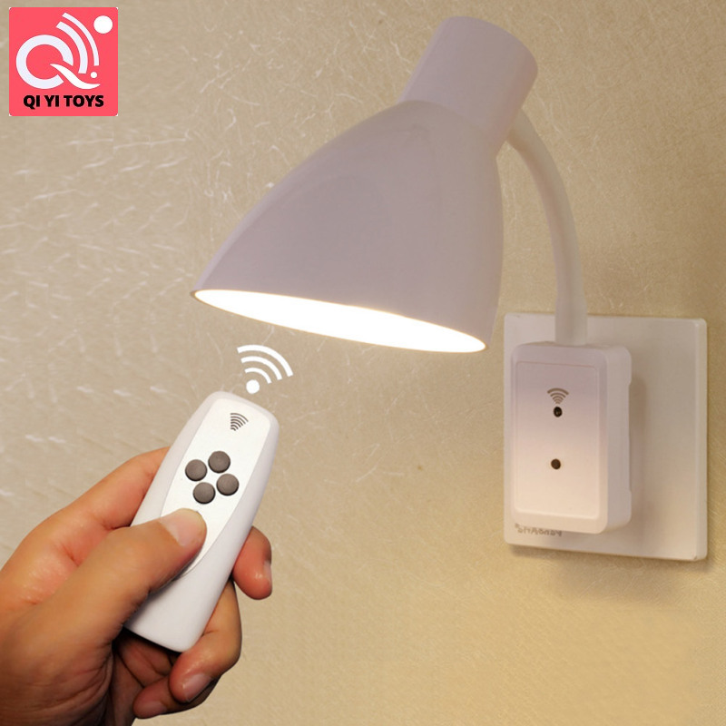 Tường thông minh đèn LED Ổ Cắm phích cắm với điều khiển từ xa E27 220V