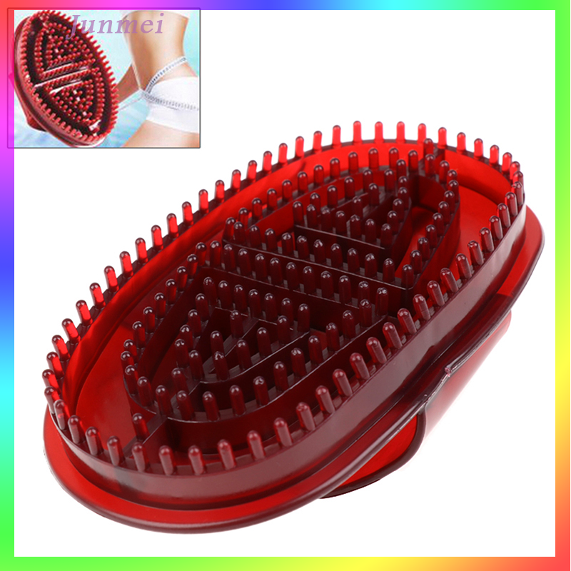 JUNMEI Bàn tay massage bàn chải nhựa cầm tay cơ thể bàn chải massager làm giảm căng thẳng cơ bắp