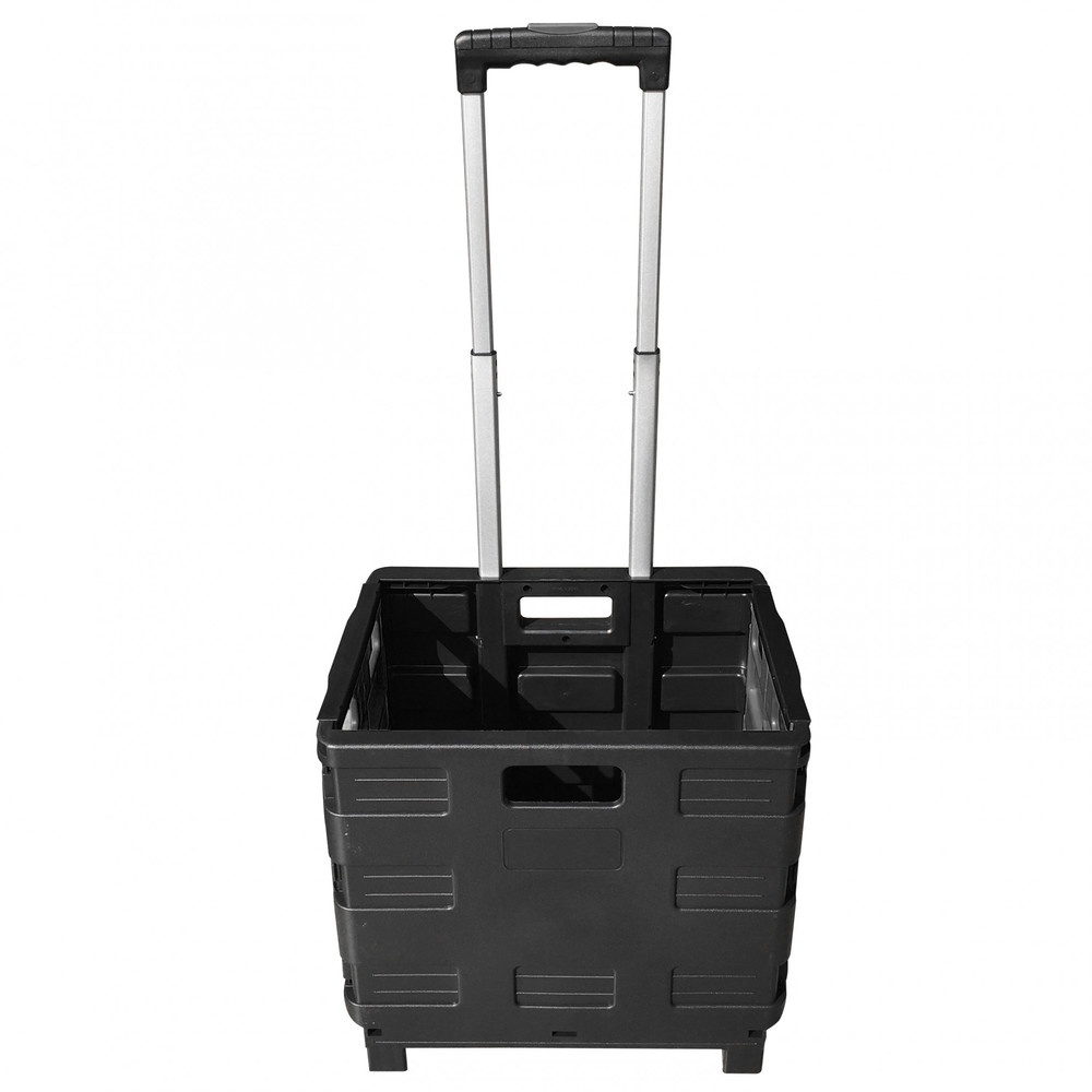 Global House GOME รถเข็นช้อปปิ้งพับได้ 25 ลิตร รุ่น ZY-SAA ขนาด 30×38×86ซม. สีดำ รับประกันของเเท้ ราคา 399 บาท*ส่งฟรี