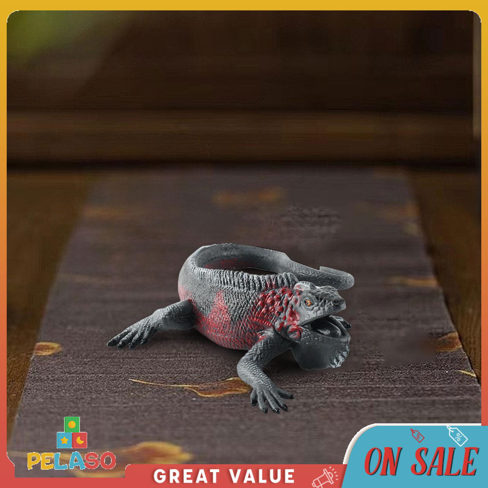 Pelaso mô phỏng thằn lằn bức tượng điêu khắc Bộ sưu tập đồ chơi giáo dục trẻ thực tế cho văn phòng Kỳ nghỉ nhà hàng bên