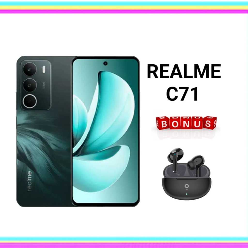 REALME C71 8/128 & 6/128 & 4/128 NEW GARANSI RESMI Giá 1,469,000 Đồng*Miễn phí vận chuyển
