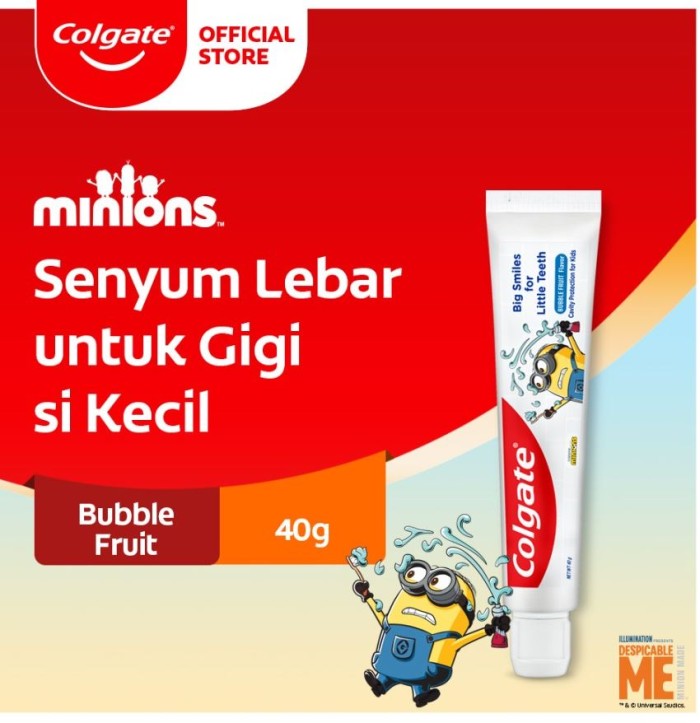 Colgate Kids Minion Pasta gigi anak 40 gr