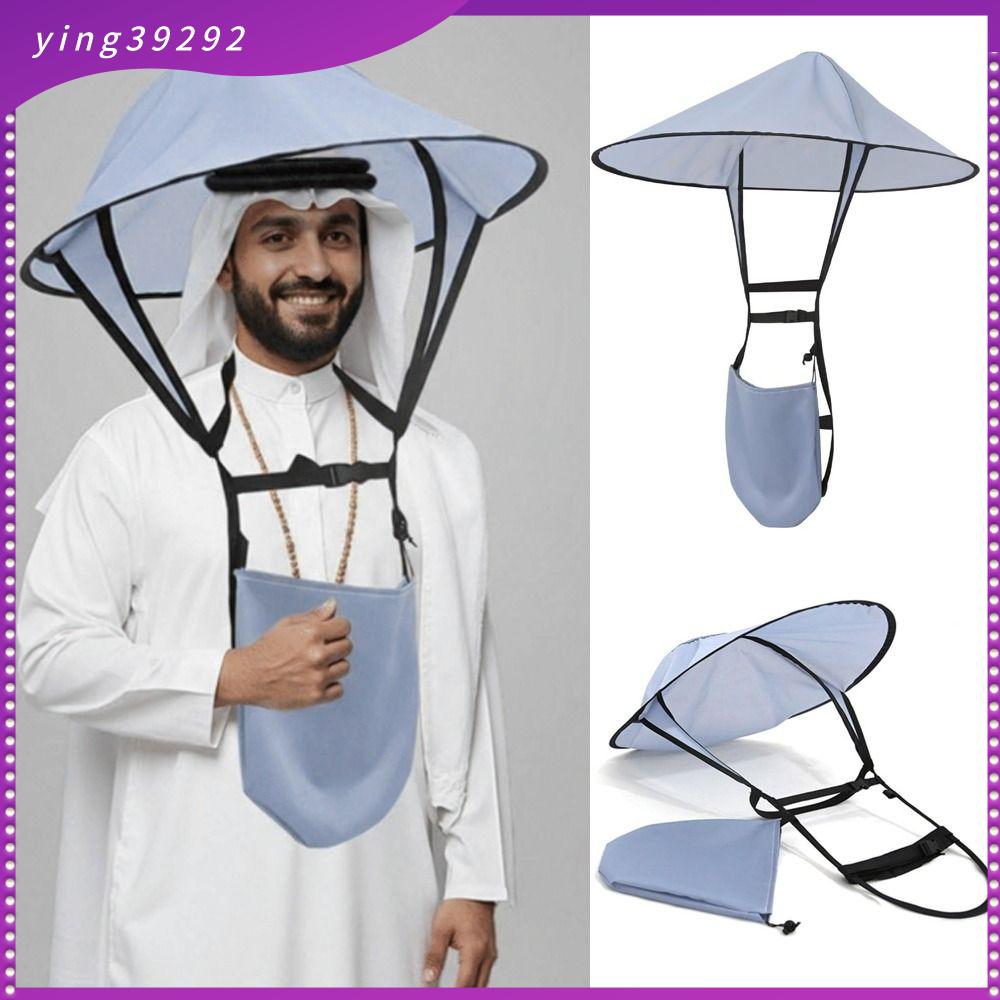 YING39292 Có thể gấp lại Mũ chống nắng cầu nguyện Nhẹ Di động Mũ che nắng Chất lượng cao Polyester Mũ dù Ngoài trời