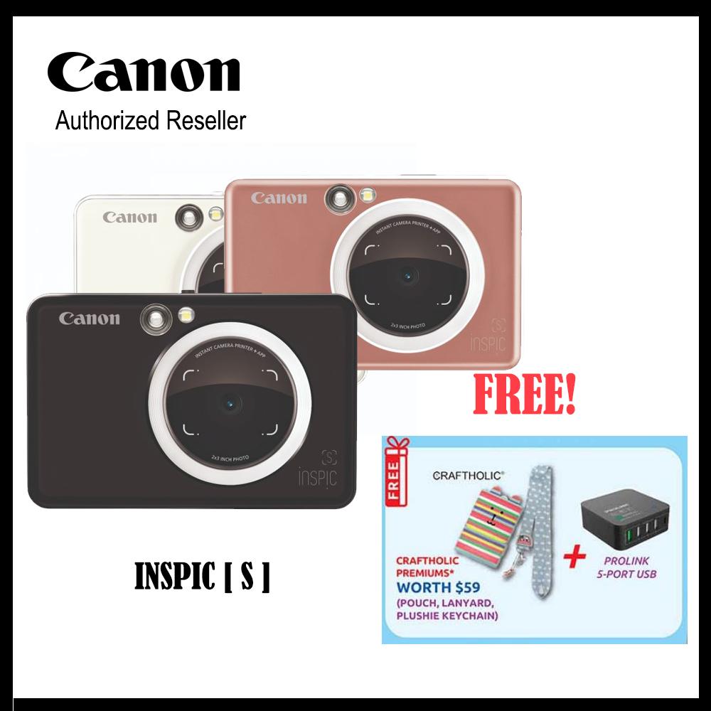 Canon INSPIC [S] ZV-123 2-in-1 Camera Mini Photo Printer w/ Smartphone