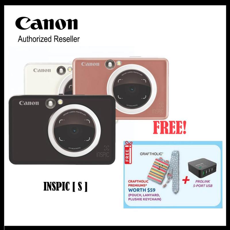 Canon INSPIC [S] ZV-123 2-in-1 Camera Mini Photo Printer w/ Smartphone Connection Singapore