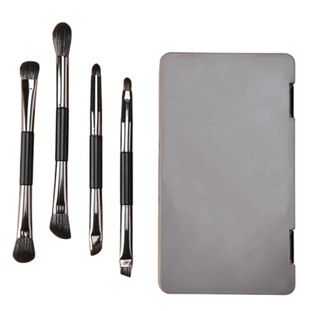 SHOP 1585 Bút chì kẻ lông mày Bộ Cọ phấn mắt Cọ kẻ mắt Hai đầu Bộ cọ trang điểm du lịch Dụng cụ trang điểm Di động Bộ cọ trang điểm Cô Gái - 5