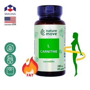 ภาพหน้าปกสินค้าเนเจอร์มูฟ แอล-คาร์นิทีน 500 mg x 60 เม็ด NATURE MOVE L-Carnitine /กินร่วม แอปเปิ้ลไซเดอร์ ซีแอลเอ ครีเอติน การ์ซีเนีย กรีนที กลูตามีน อาร์จินีน คาร์นิทีน สารสกัดถั่วขาว โพรไบโอติกส์ เวย์โปรตีน ที่เกี่ยวข้อง