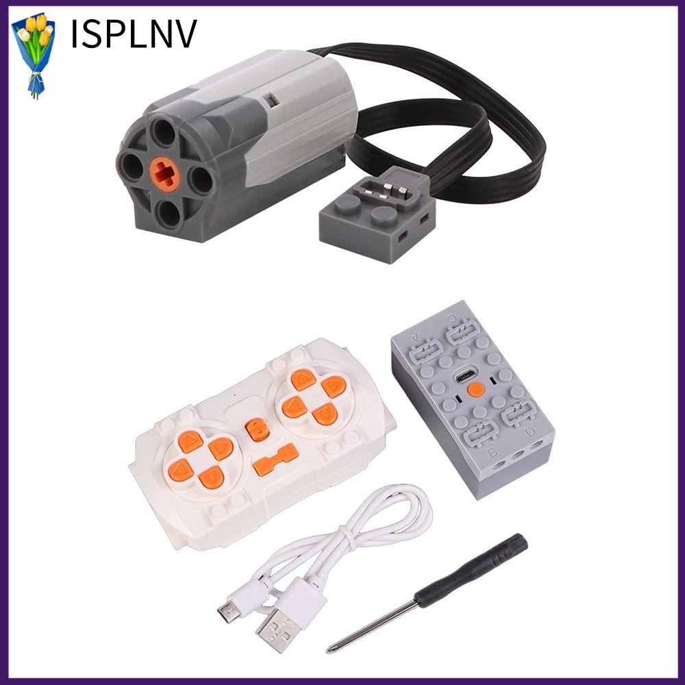 ISPLNV Có thể lập trình Bộ điều khiển từ xa Điều khiển thông minh Có thể sạc lại Bộ đồ chơi xếp hình Chuyên nghiệp Động cơ M Dự án tự làm