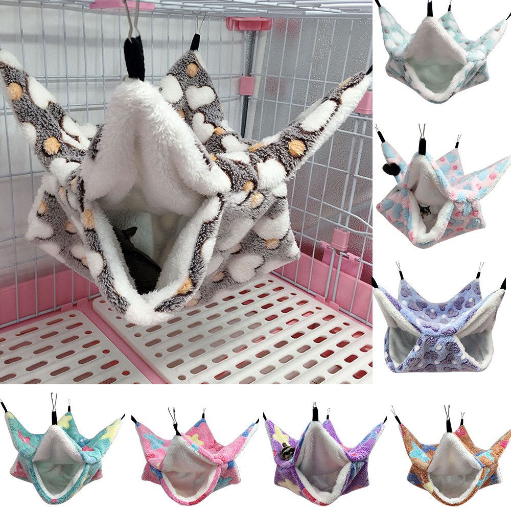 IMPRINT GRUBLE22LE4 Ferret Rat Hanging Plush Hamster Cage Pet Sleeping Bag Pet Hammock Squirrel Beds