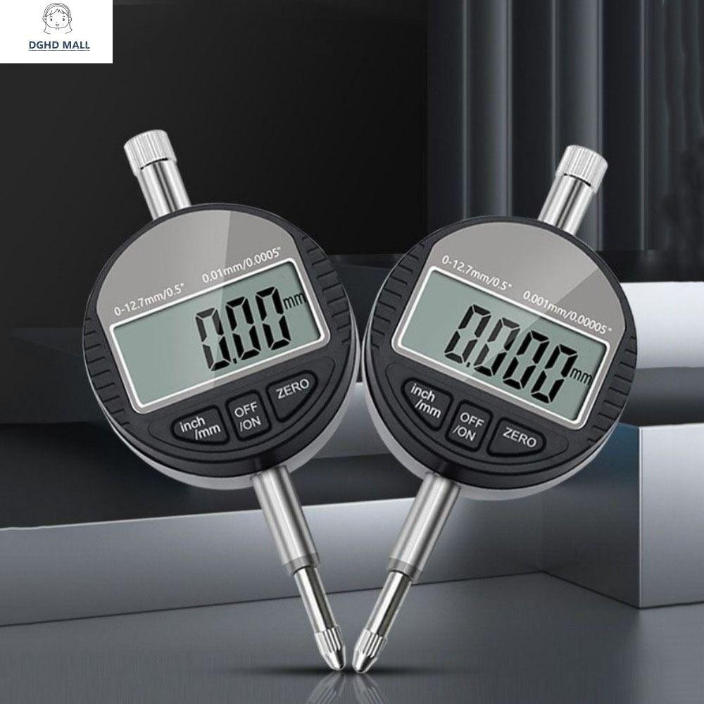 DGHD Độ chính xác 0,01mm Chỉ báo kiểm tra quay số Phạm vi 0-12,7mm Màn hình kỹ thuật số Chỉ báo quay số kỹ thuật số Chuyên nghiệp Độ chính xác cao Chỉ báo thăm dò Đo độ sâu
