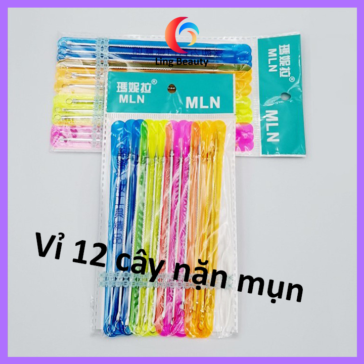 Cây nặn mụn 2 đầu, vỉ nặn mụn loại thép không gỉ
