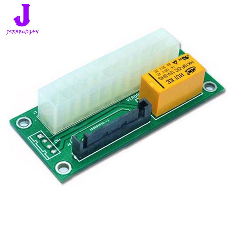【Huang Li Electronics】Extender Cable Card Dual PSU Power Supply Board ATX 24Pin to SATA Sync Add2psu with LED ราคา 102 บาท*ส่งฟรี