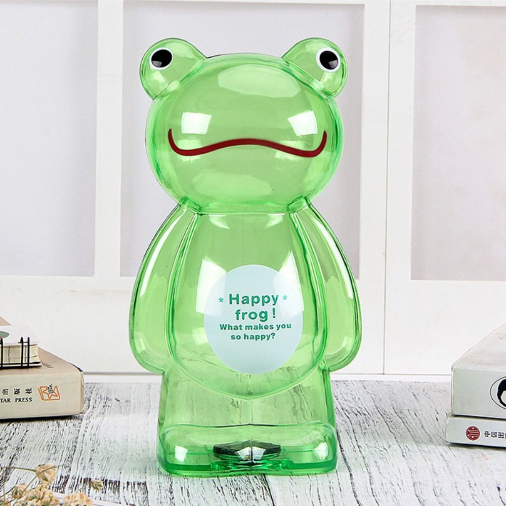 GIGBM Transparent Cartoon Save Money Fun Childhood Home Decor Cartoon Bear Birthday Gifts Money Box Kids Toys Piggy Bank