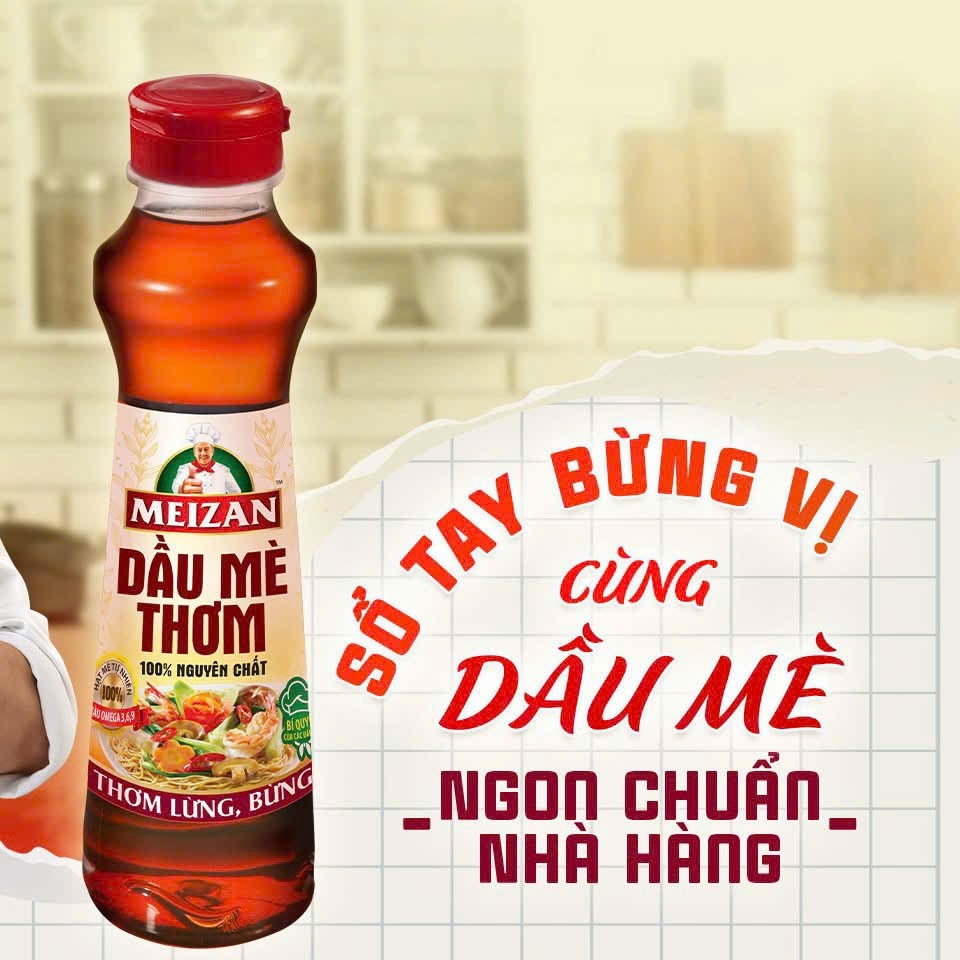 DẦU MÈ THƠM NGUYÊN CHẤT MEIZAN 250ML – TĂNG HƯƠNG VỊ MÓN ĂN