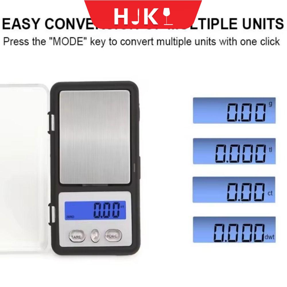 HJKL Màn hình LCD Cân điện tử 200g/0,01g mini Cân bỏ túi Cân bằng trọng lượng gram Chính xác Cân trang sức