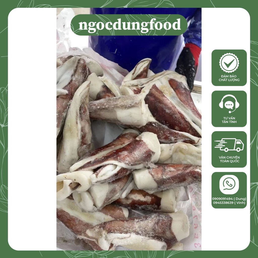 Đuôi mực ống đại dương bự chà bá Bịch 1kg
