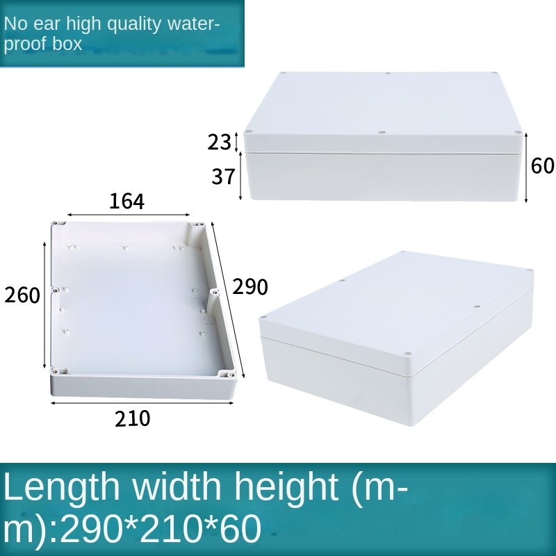 Vỏ Nhựa Chống Nước 290x210x60 mm | Kehua F-type Xám Công Nghiệp IP65 Hộp Tủ Điều Khiển Tự Động Hóa Công Nghiệp